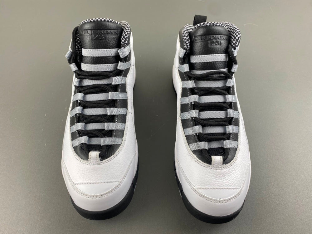 High Top Sneakers, White Black Gray Colorway, Lace Up Design, Casual Gift for Sneaker Fans