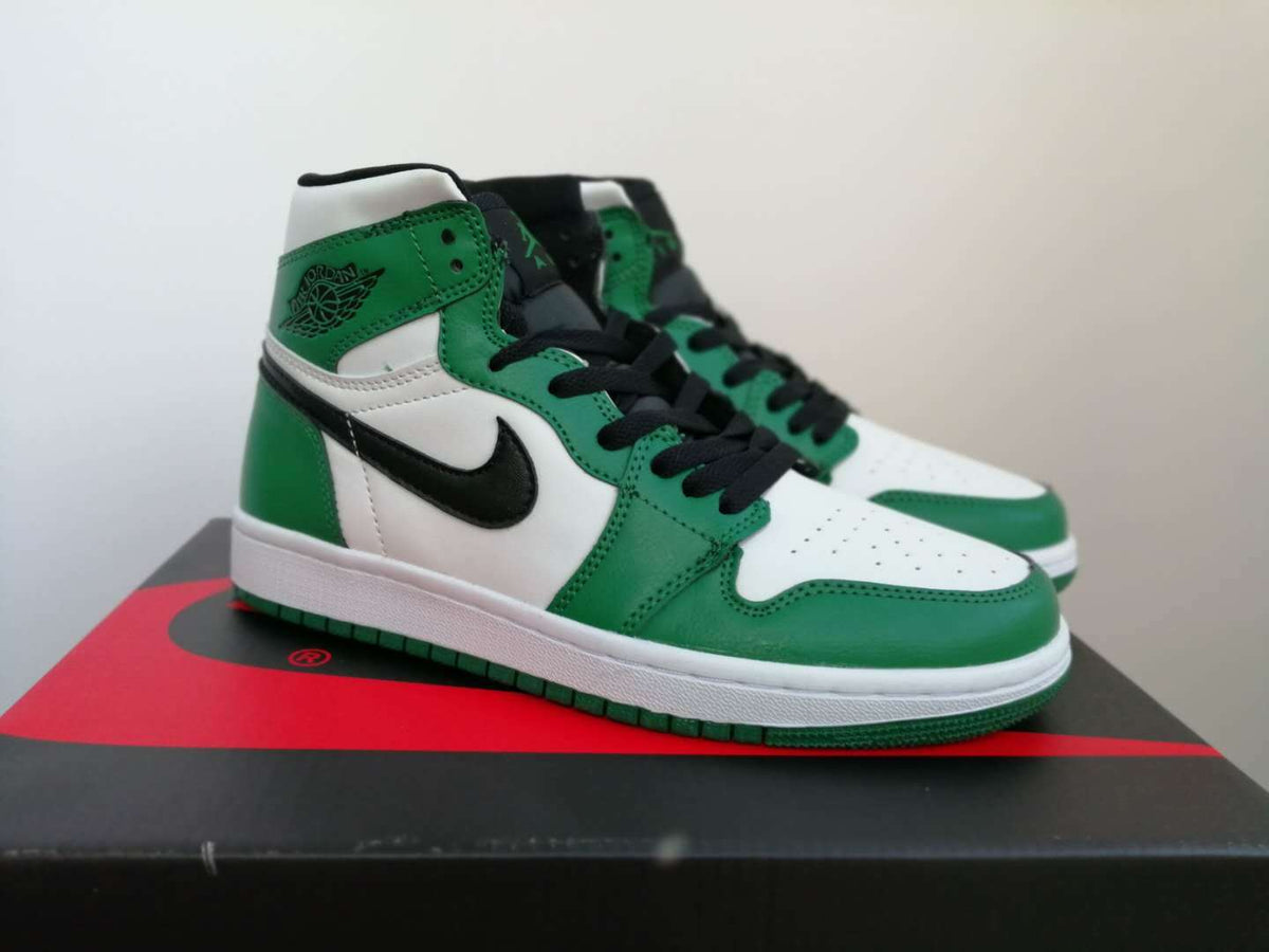 Sneakers, White Green Colorway, Lace Up Design, Casual Gift for Sneaker Fans