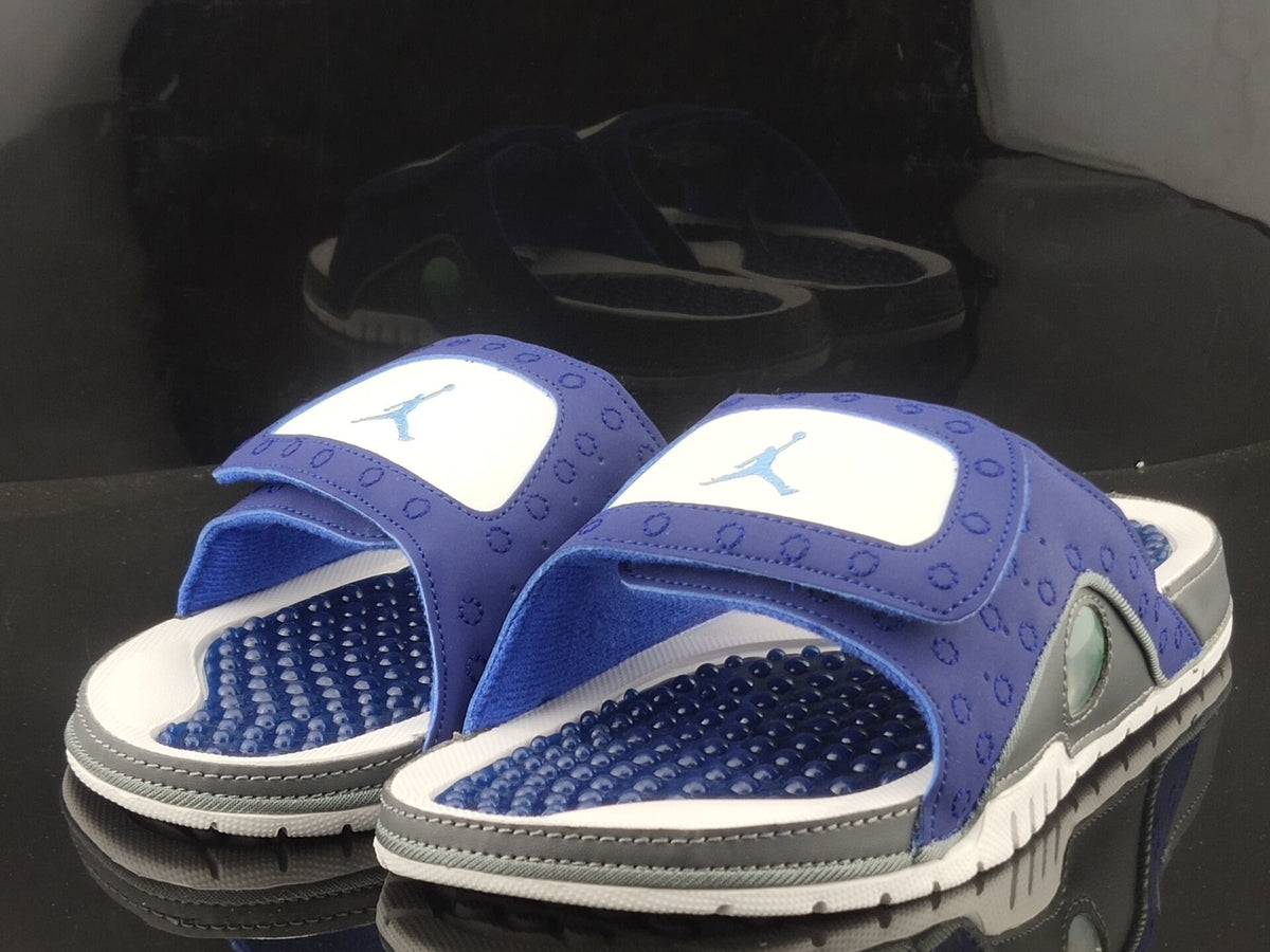 Retro Slides, Navy Blue Colorway, Slip On Design, Casual Gift for Shoe Lovers