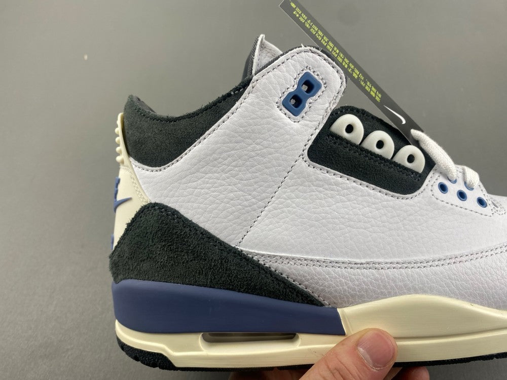 Low Top Sneakers, Blue White Black Colorway, Lace Up Design, Casual Gift for Sneaker Fans