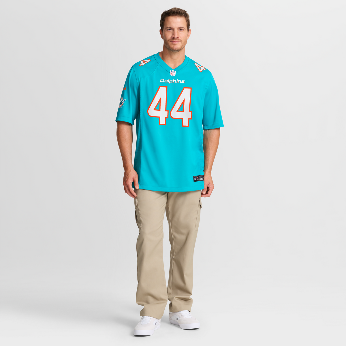 Miami Dolphins Chop Robinson Aqua Player Game Jersey