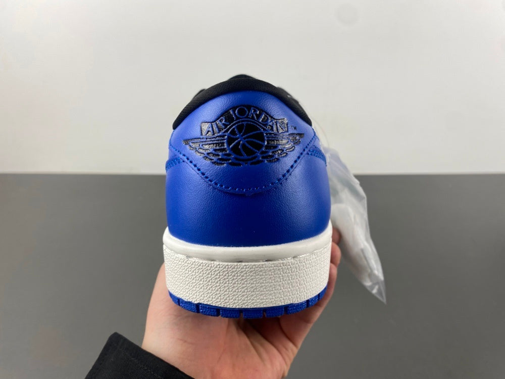 Low Top Sneakers, Royal Blue Black Colorway, Lace Up Design, Casual Gift for Sneaker Fans