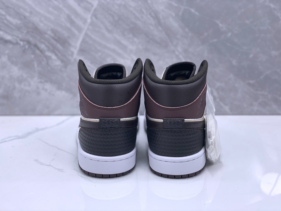 Mid Top Sneakers, Beige Black Colorway, Lace Up Design, Casual Gift for Sneaker Fans