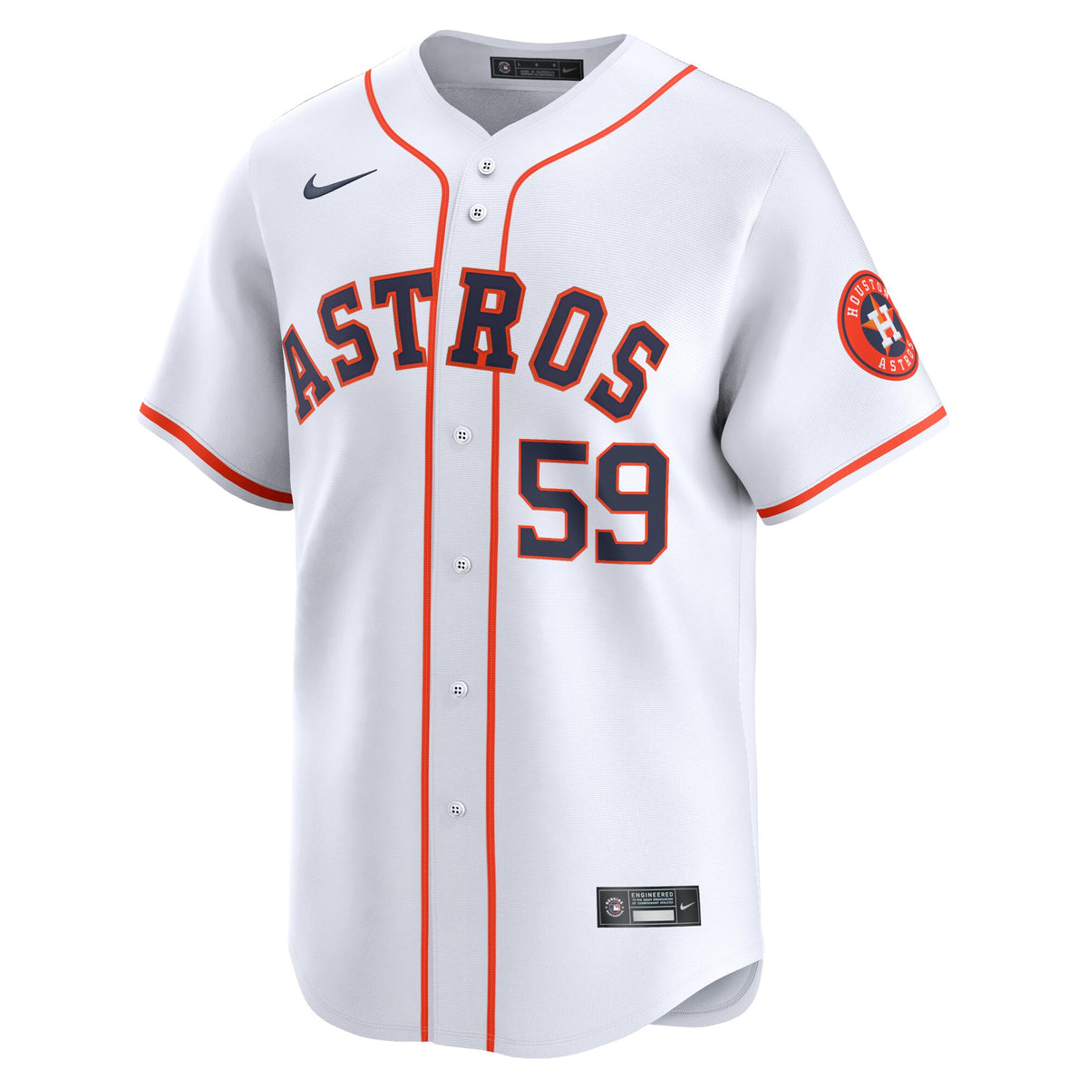 Houston Astros Framber Valdez White Home Limited Player Jersey