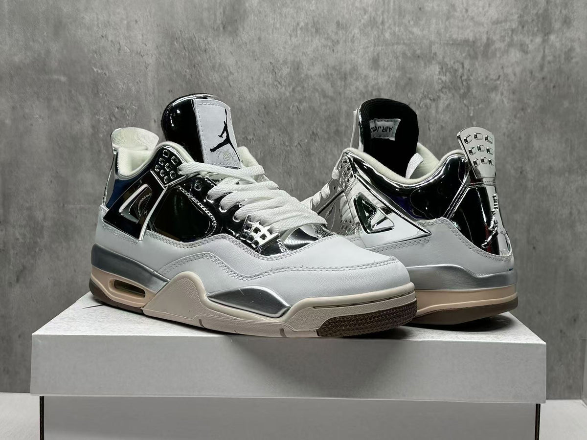 Mid Top Sneakers, White Black Colorway, Lace Up Design, Casual Gift for Sneaker Fans