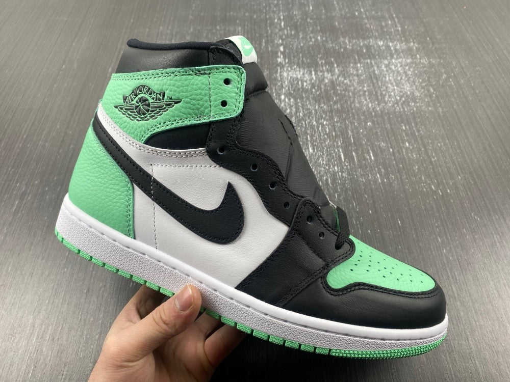 High Top Sneakers, Green Colorway, Glow in the Dark Detail, Lace Up Design, Casual Gift for Sneaker Fans