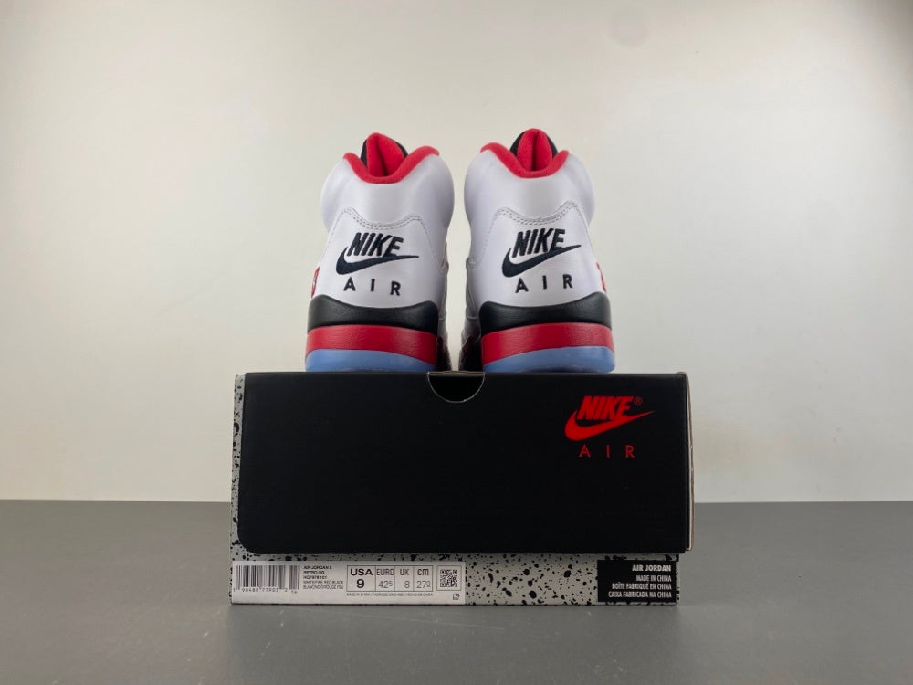 High Top Sneakers, White Black Red Colorway, Lace Up Design, Casual Gift for Sneaker Fans