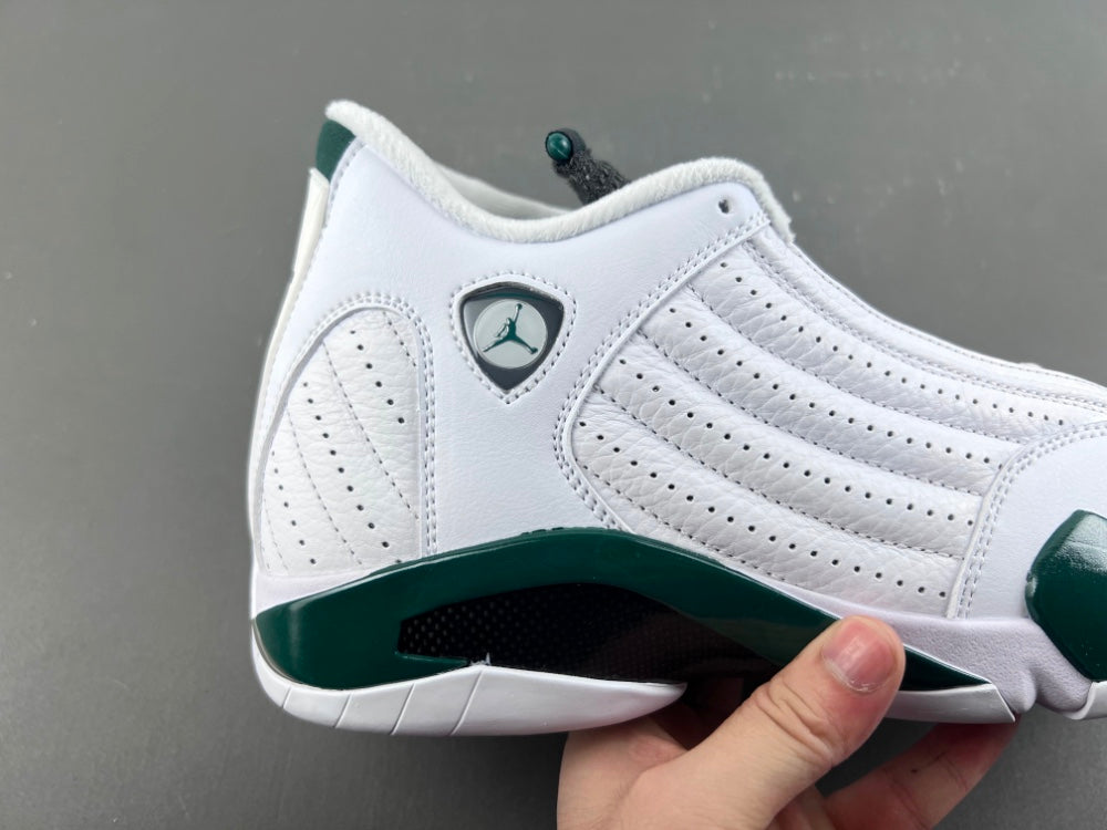Retro Low Top Sneakers, White Green Colorway, Lace Up Design, Casual Gift for Sneaker Fans