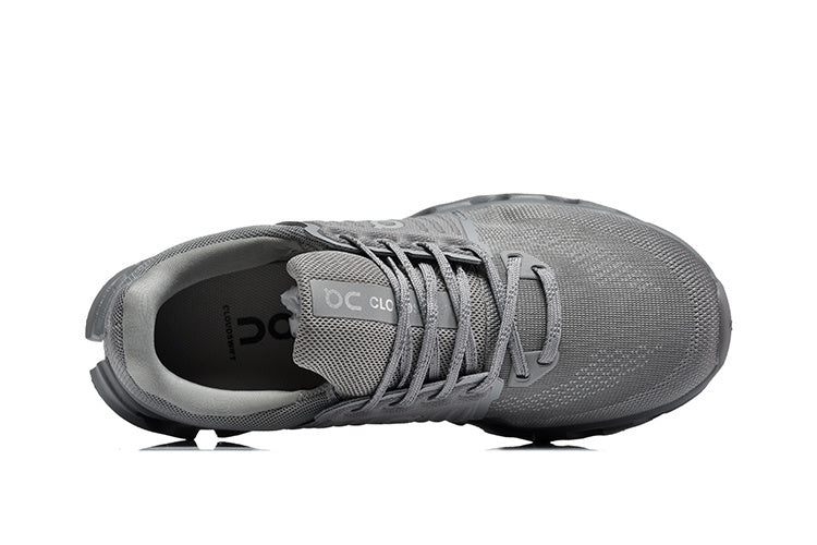 Low Top Sneakers, Gray Colorway, Lace Up Design, Casual Gift for Sneaker Fans