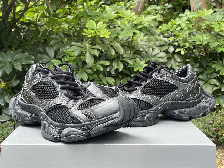 Low Top Sneakers, Black Colorway, Lace Up Design, Casual Gift for Sneaker Fans