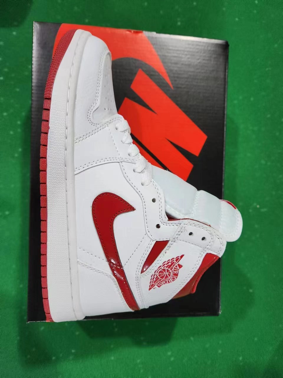 Sneakers, White Red Colorway, Lace Up Design, Casual Gift for Sneaker Fans