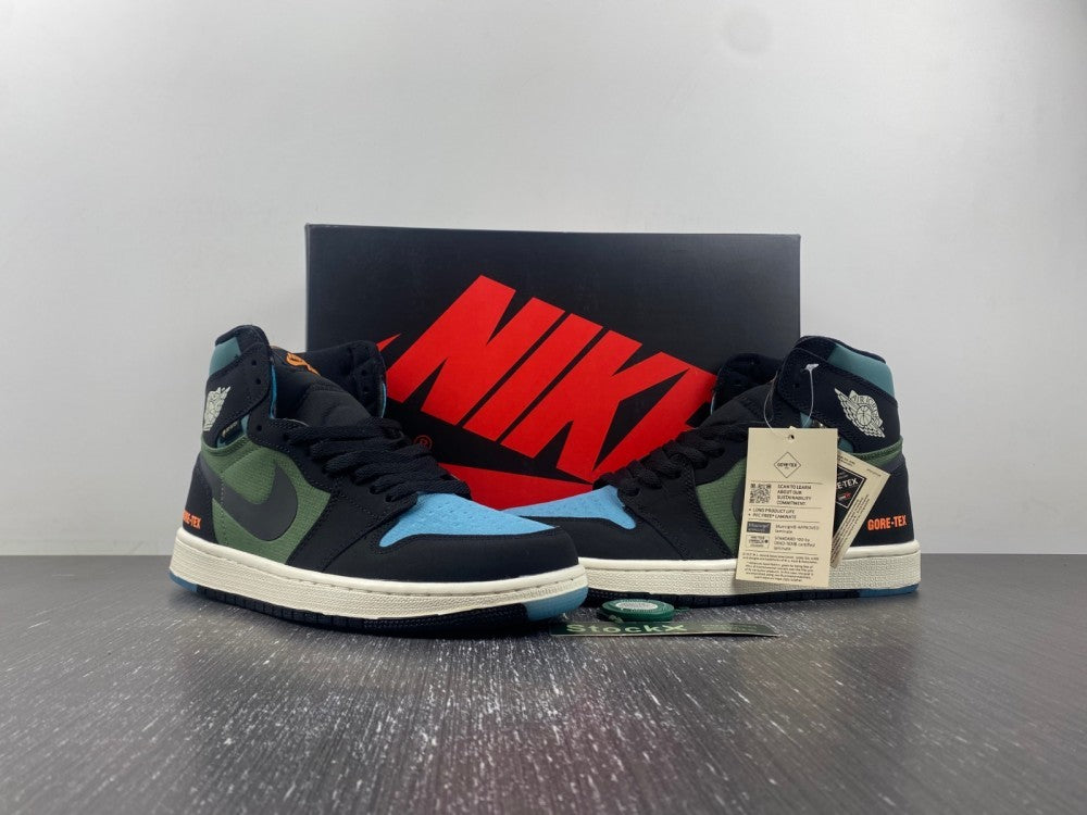 High Top Sneakers, Black Green Colorway, Lace Up Design, Casual Gift for Sneaker Fans