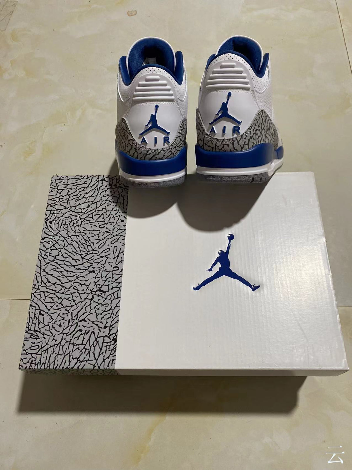 Retro Low Top Sneakers, Blue White Colorway, Lace Up Design, Casual Gift for Sneaker Fans