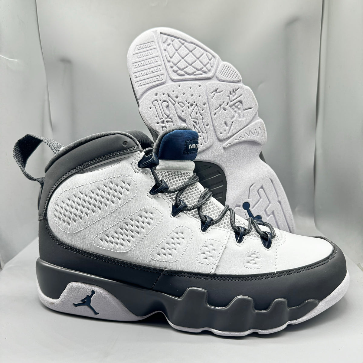 High Top Sneakers, Dark Gray White Colorway, Lace Up Design, Casual Gift for Sneaker Fans