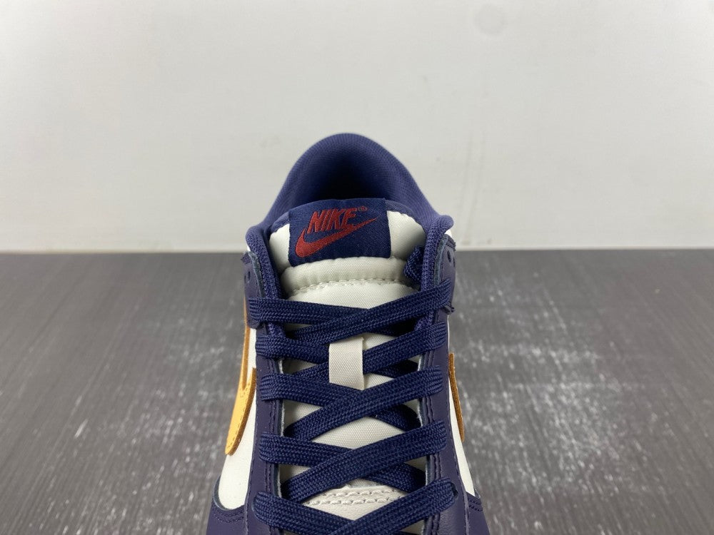 Retro Low Top Sneakers, White Yellow Purple Colorway, Lace Up Design, Casual Gift for Sneaker Fans