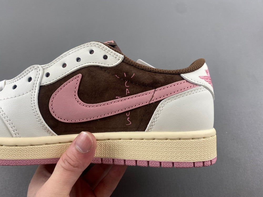 Low Top Sneakers, White Pink Colorway, Reverse Hook Design, Lace Up Design, Casual Gift for Sneaker Fans