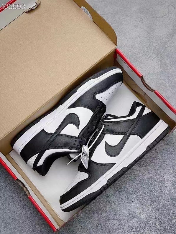 Sneakers, White Black Colorway, Lace Up Design, Casual Gift for Sneaker Fans