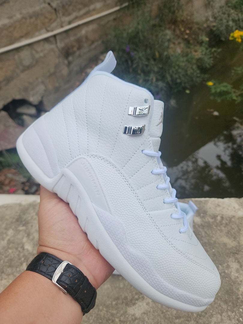 High Top Sneakers, White Colorway, Lace Up Design, Casual Gift for Sneaker Fans
