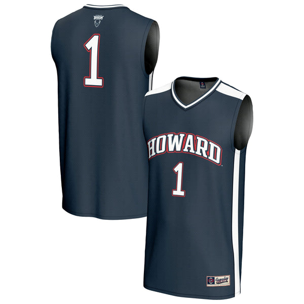 #1 Howard Bison GameDay Greats Lightweight Basketball Fashion Jersey - Navy