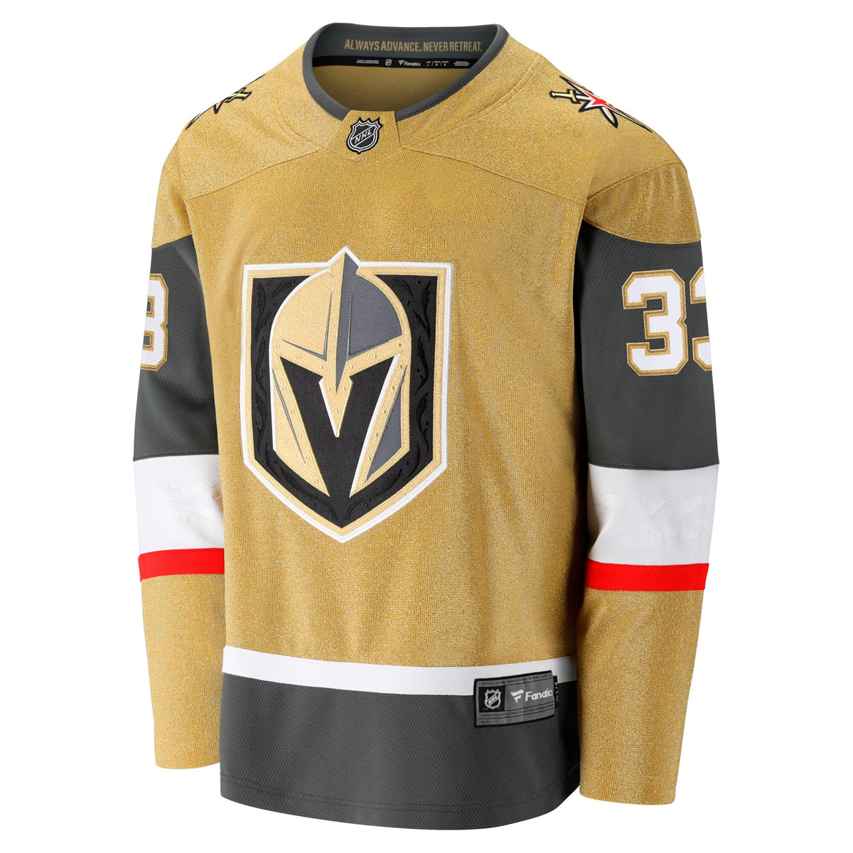 Vegas Golden Knights Adin Hill Fanatics Gold Home Breakaway Jersey