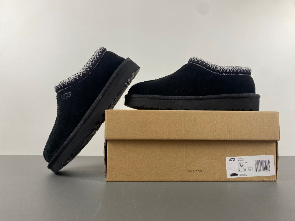 Boots, Black Colorway, Slip On Design, Wool Detail, Casual Gift for Shoe Lovers