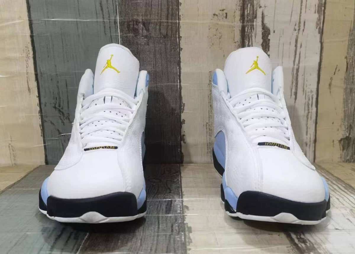 Sneakers, White Yellow Colorway, Lace Up Design, Casual Gift for Sneaker Fans