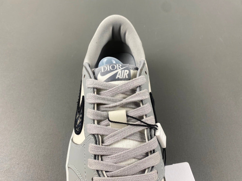 Low Top Sneakers, Gray White Colorway, Lace Up Design, Casual Gift for Sneaker Fans