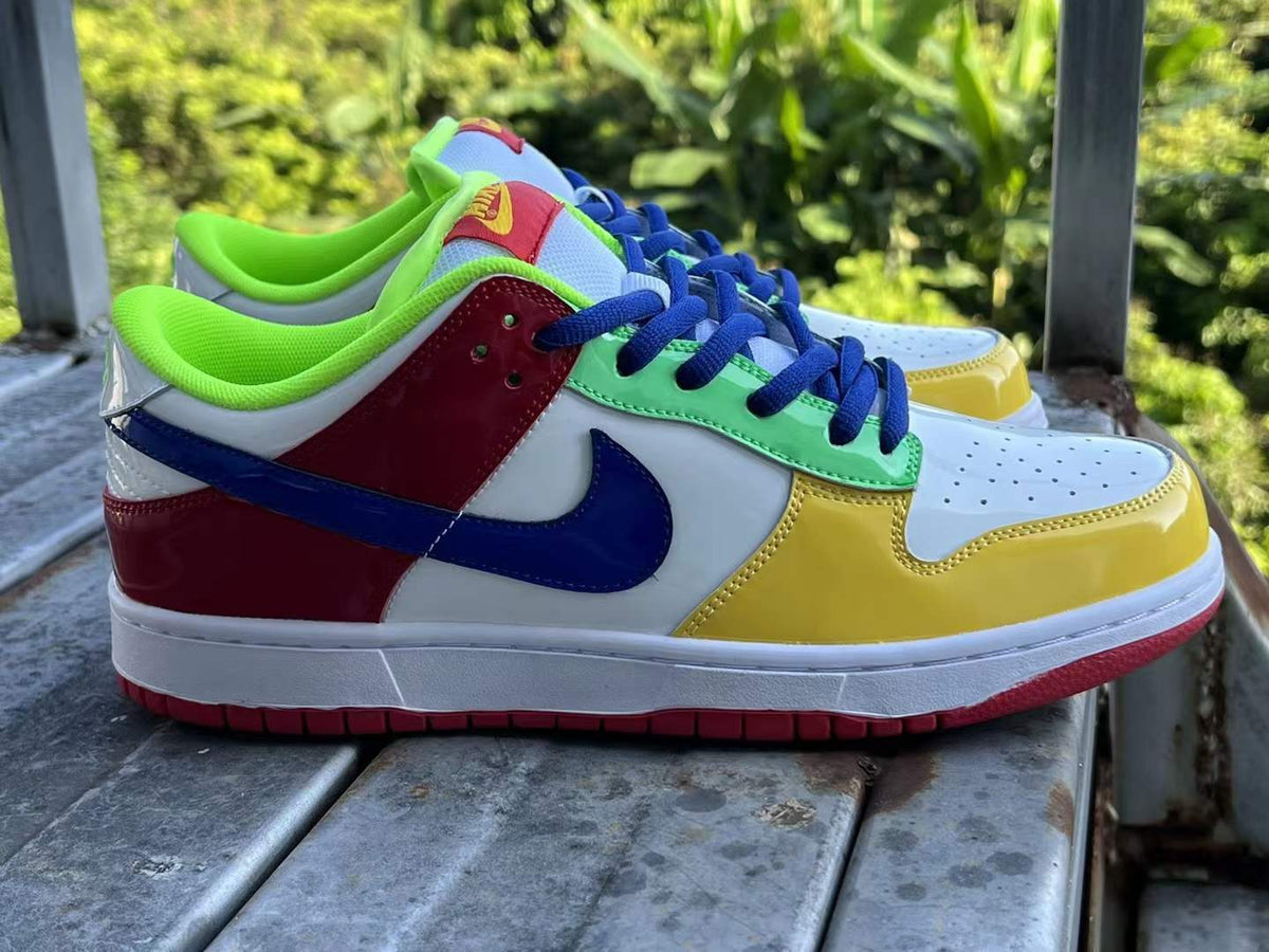 Low Top Sneakers, Multicolor Colorway, Lace Up Design, Casual Gift for Sneaker Fans