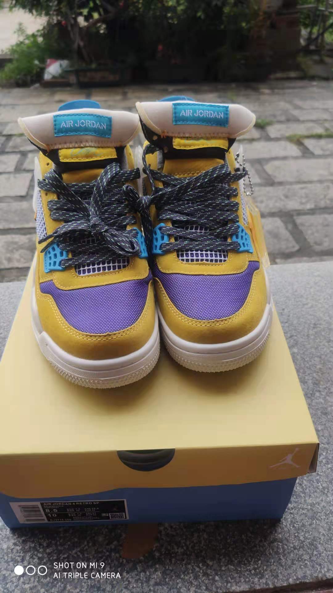Sneakers, Yellow Blue Colorway, Lace Up Design, Casual Gift for Sneaker Fans