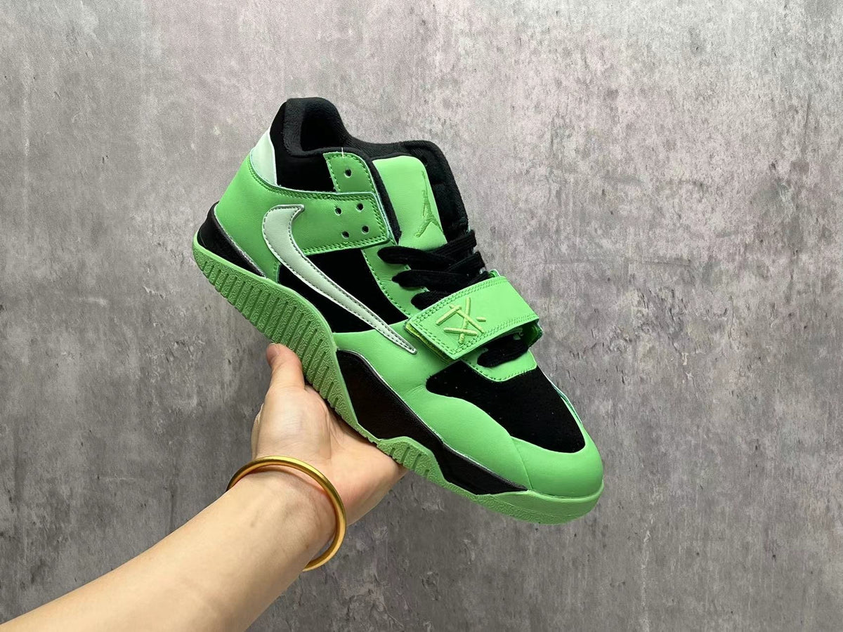 Mid Top Sneakers, Green Colorway, Lace Up Design, Casual Gift for Sneaker Fans