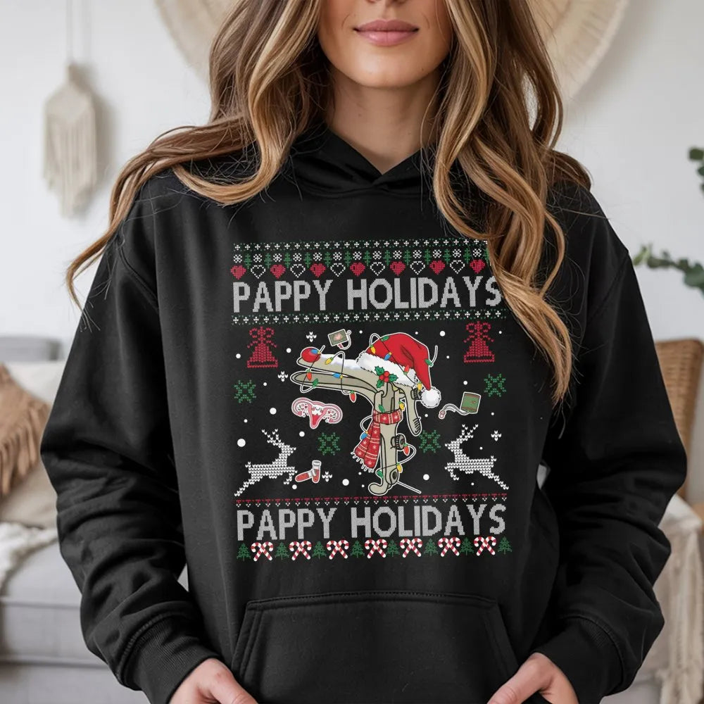 Humorous Speculum Christmas Hoodie, Pappy Holidays OBGYN Hoodie, Medical Staff Xmas Hoodie, OBGYN Nurse Holiday Sweatshirt, D