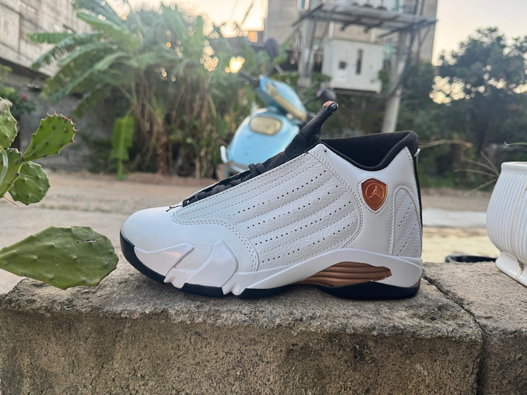 High Top Sneakers, White Gold Colorway, Lace Up Design, Casual Gift for Sneaker Fans