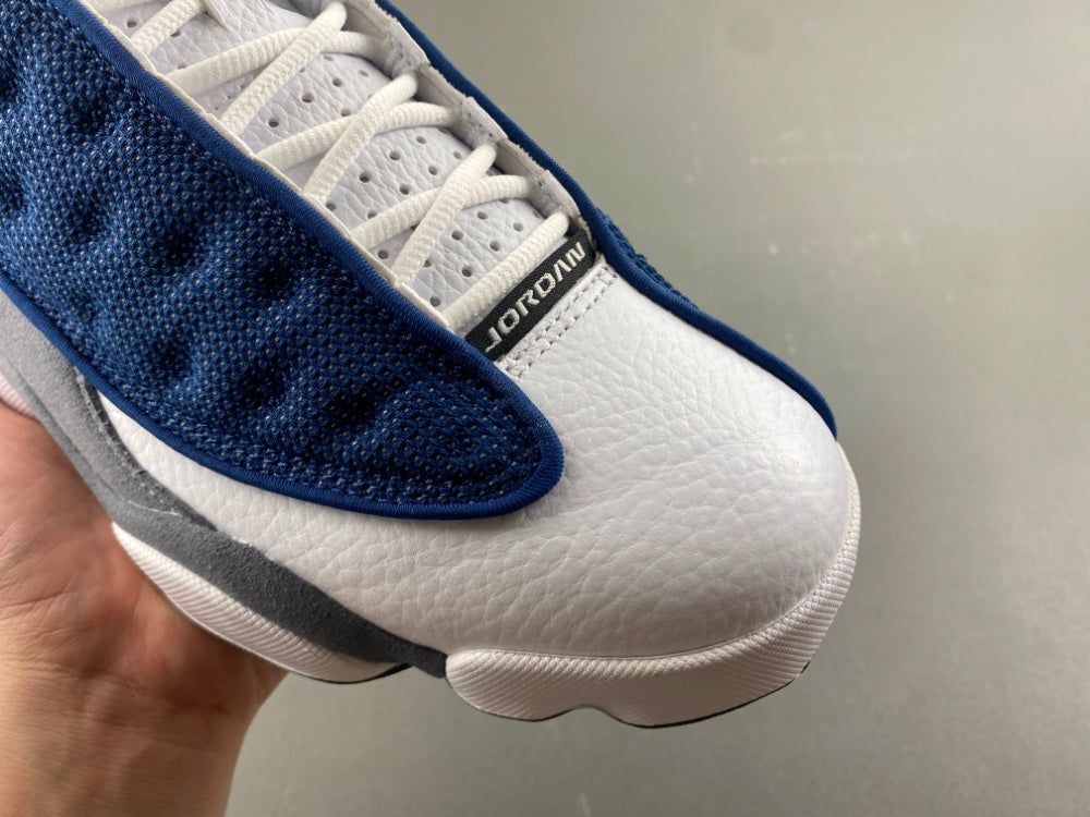 High Top Sneakers, Blue White Gray Colorway, Lace Up Design, Casual Gift for Sneaker Fans