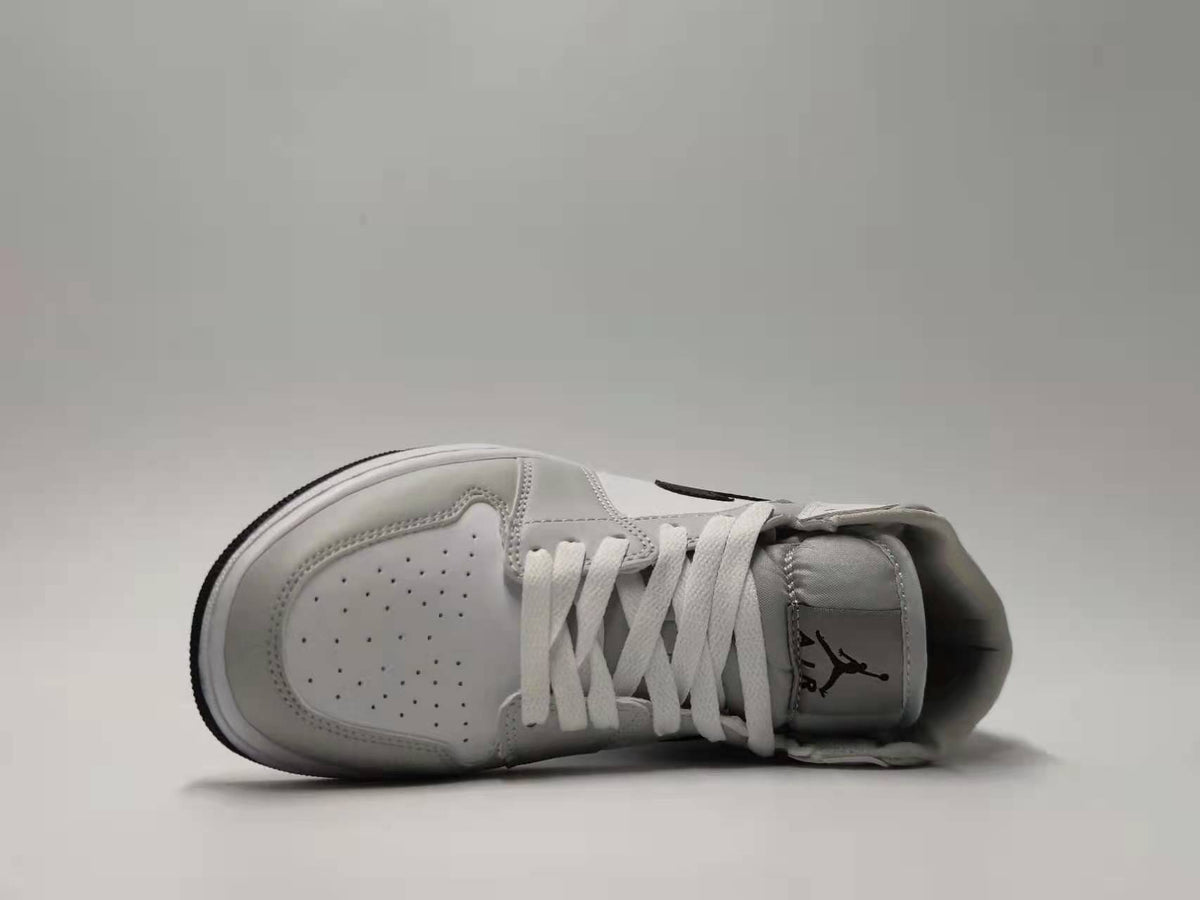 Sneakers, White Gray Colorway, Lace Up Design, Casual Gift for Sneaker Fans