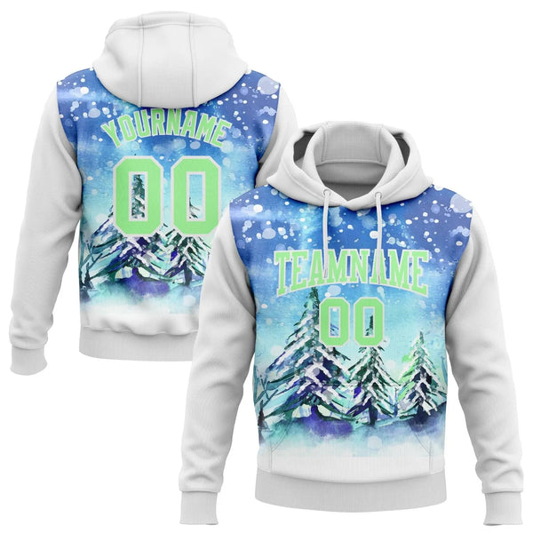 Personalized Name Number Holiday Hoodie, Custom Christmas Snowflake Hoodie, Winter Snowflake Pullover Hoodie, Sports Fan Chri