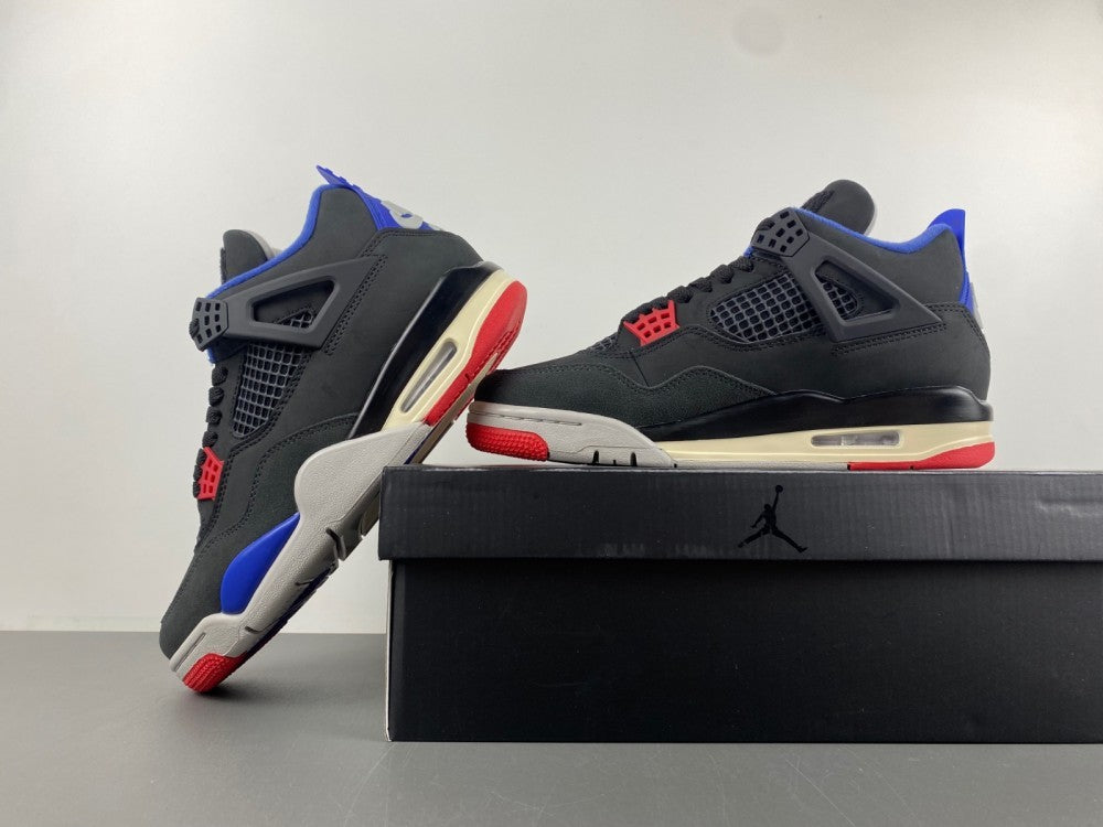 Low Top Sneakers, Blue Black Red Colorway, Lace Up Design, Casual Gift for Sneaker Fans
