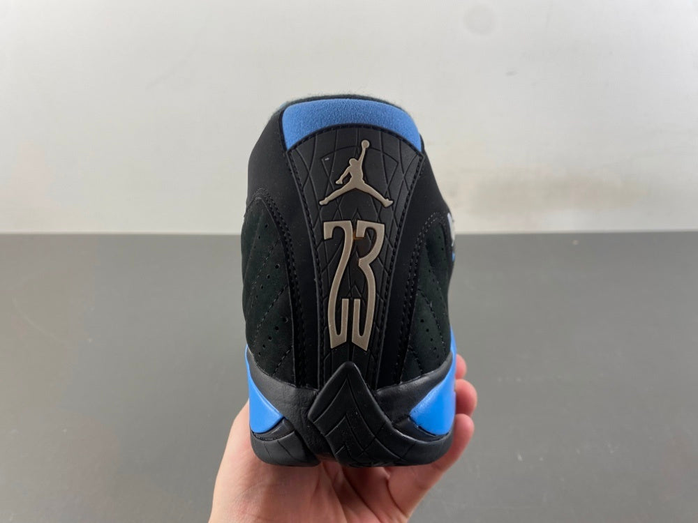 Low Top Sneakers, University Blue Black Colorway, Lace Up Design, Casual Gift for Sneaker Fans