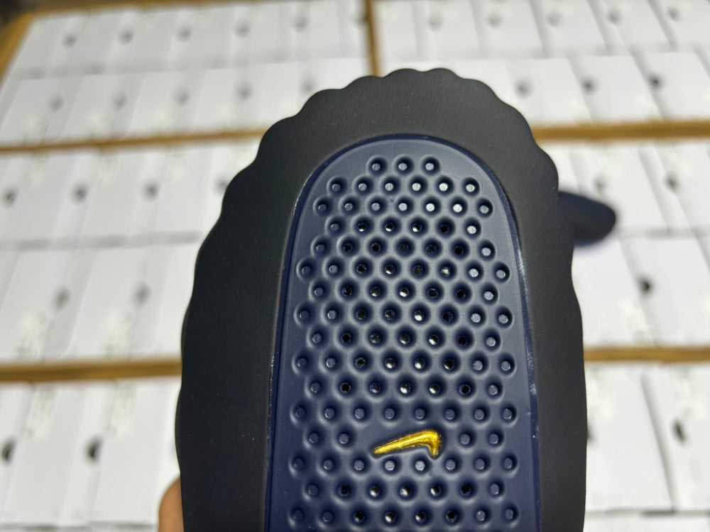 Slides, Blue Black Colorway, Slip On Design, Casual Gift for Shoe Lovers