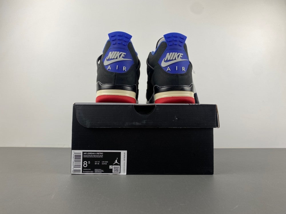 Low Top Sneakers, Blue Black Red Colorway, Lace Up Design, Casual Gift for Sneaker Fans