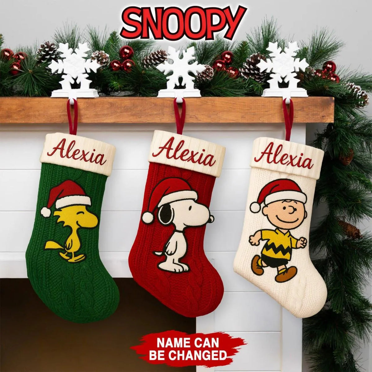 Velboa Holiday Stocking, Christmas Stocking, Comfy Fireplace Hanging Stocking, Festive Xmas Home Decor, Family Holiday Stocki