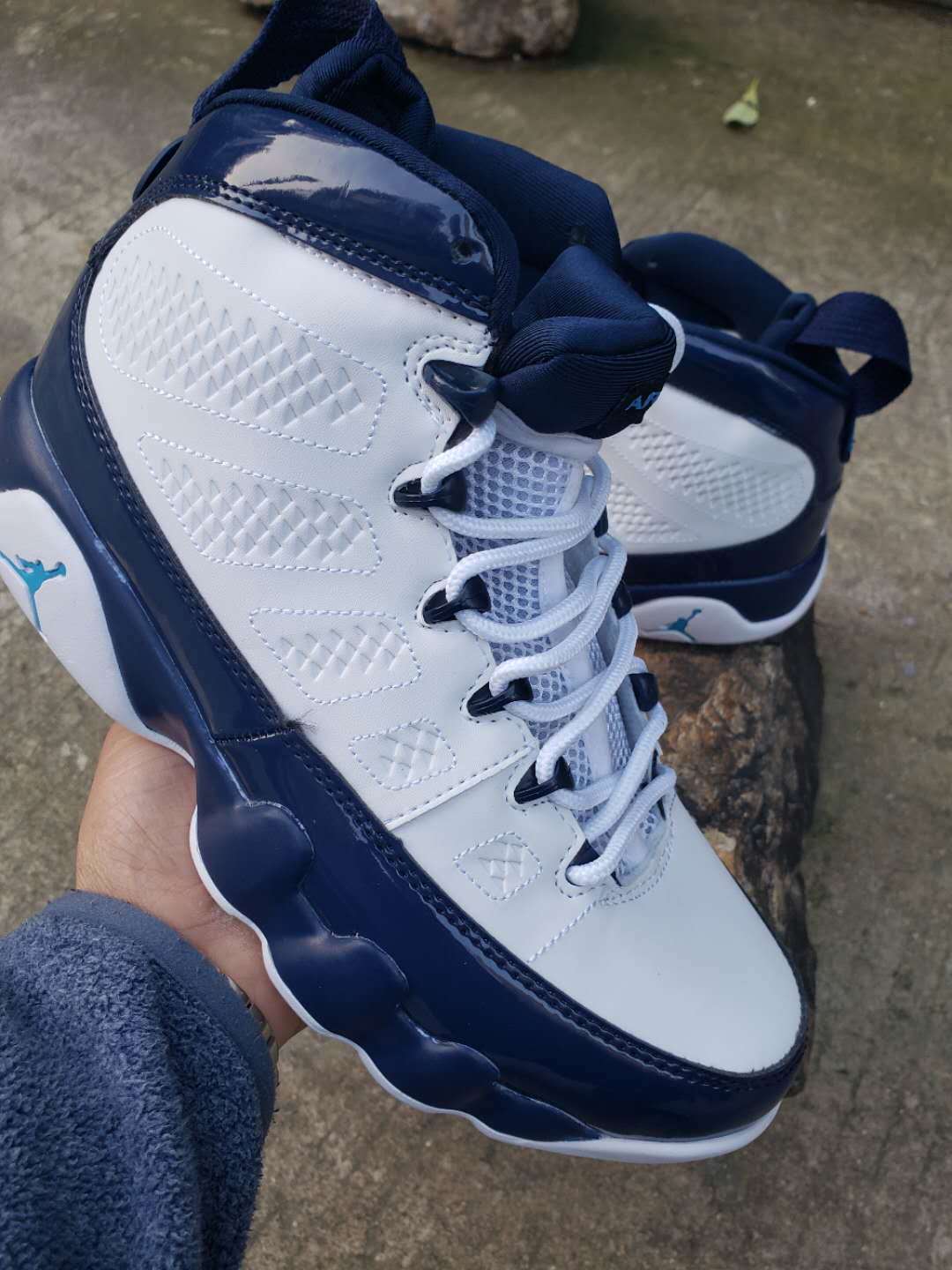 Sneakers, Blue White Colorway, Lace Up Design, Casual Gift for Sneaker Fans