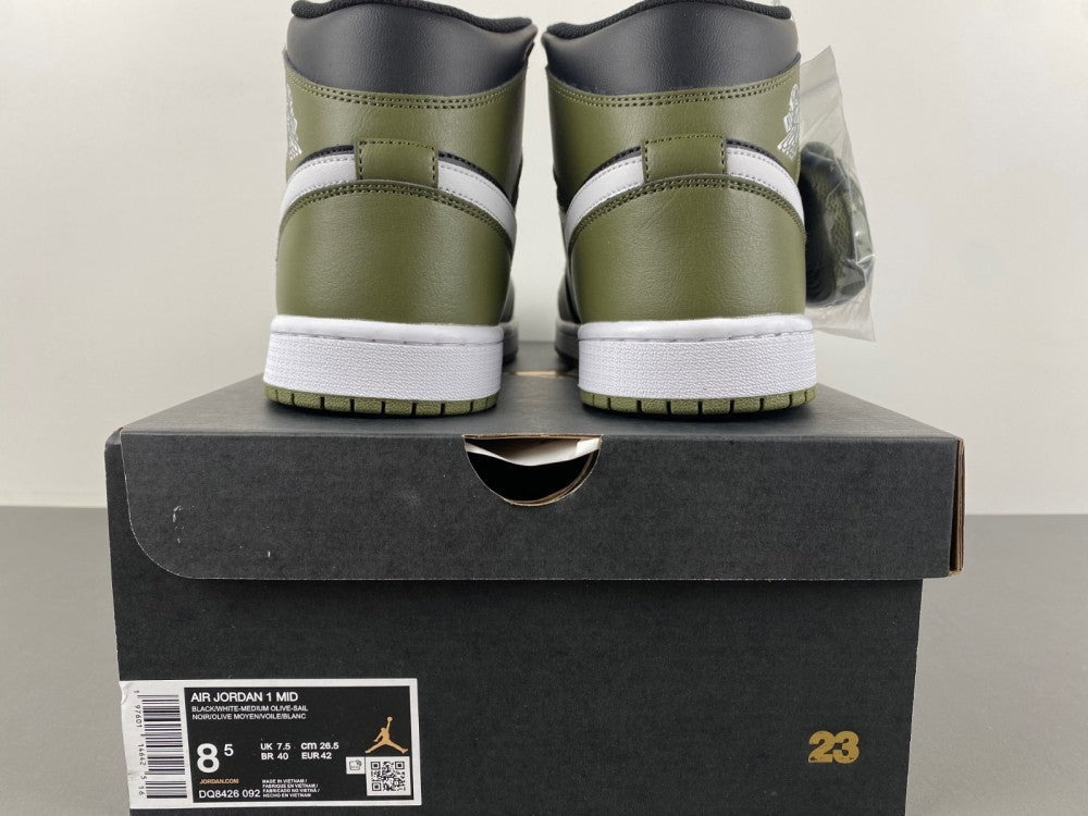 Mid Top Sneakers, Green Black Colorway, Lace Up Design, Casual Gift for Sneaker Fans