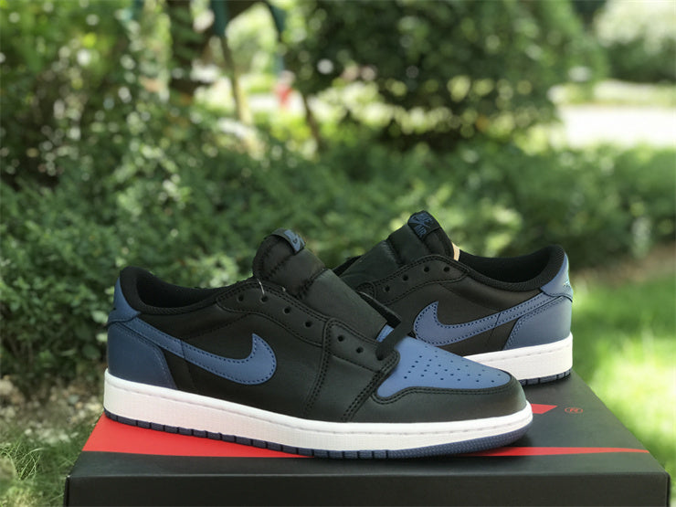 Low Top Sneakers, Blue Black Colorway, Lace Up Design, Casual Gift for Sneaker Fans