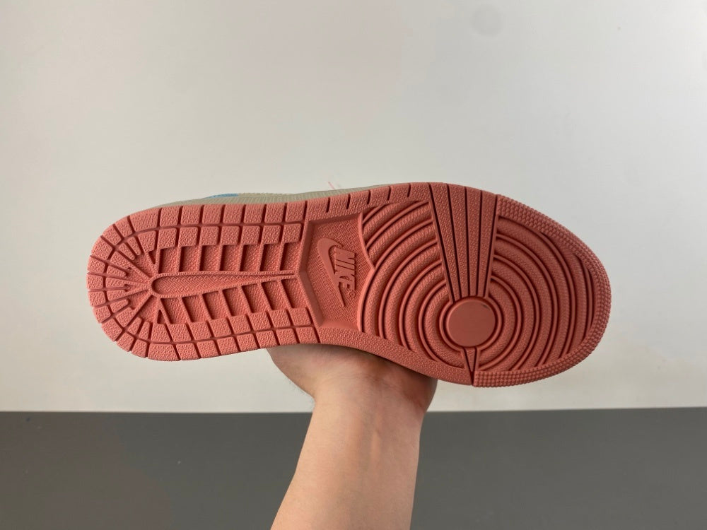 Low Top Sneakers, Pink Gray Colorway, Lace Up Design, Casual Gift for Sneaker Fans