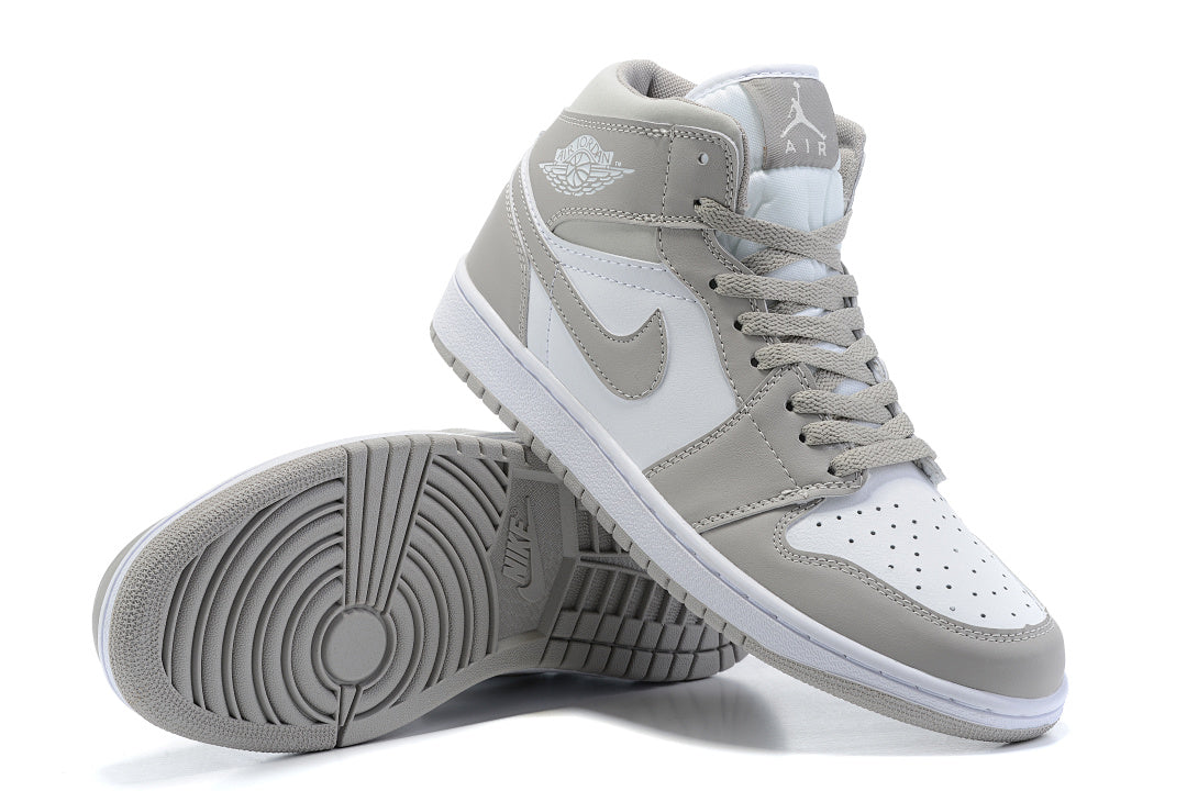 Sneakers, Gray White Colorway, Lace Up Design, Casual Gift for Sneaker Fans