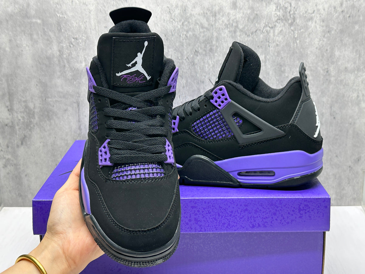 Mid Top Sneakers, Purple Colorway, Lace Up Design, Casual Gift for Sneaker Fans