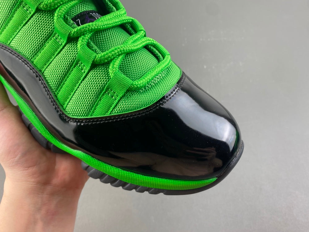 Low Top Sneakers, Black Green Colorway, Patent Leather Footwear, Lace Up Design, Casual Gift for Sneaker Fans