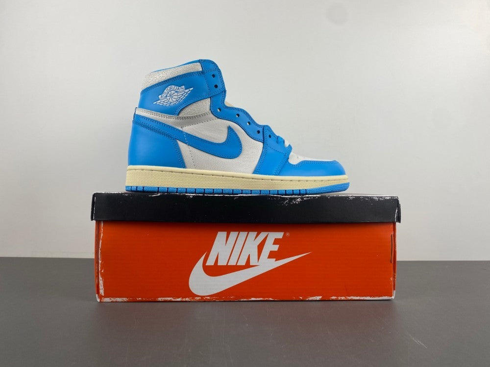 High Top Sneakers, Blue White Colorway, Lace Up Design, Casual Gift for Sneaker Fans