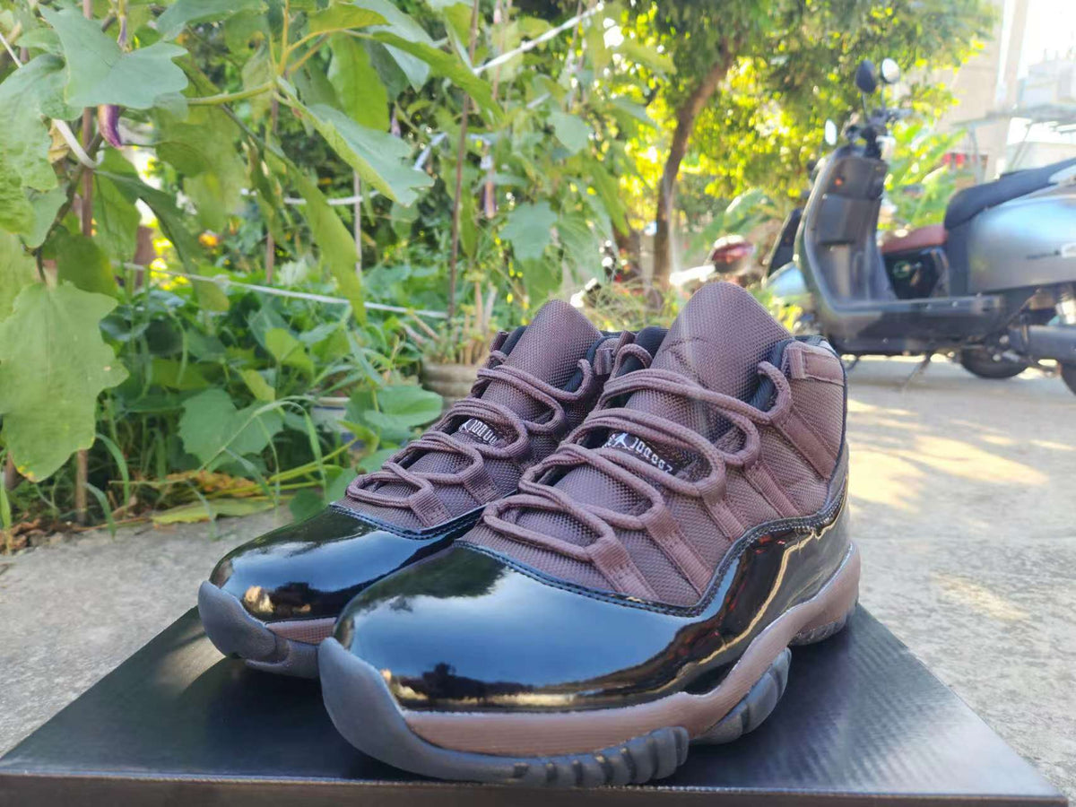 High Top Sneakers, Black Brown Colorway, Lace Up Design, Casual Gift for Sneaker Fans