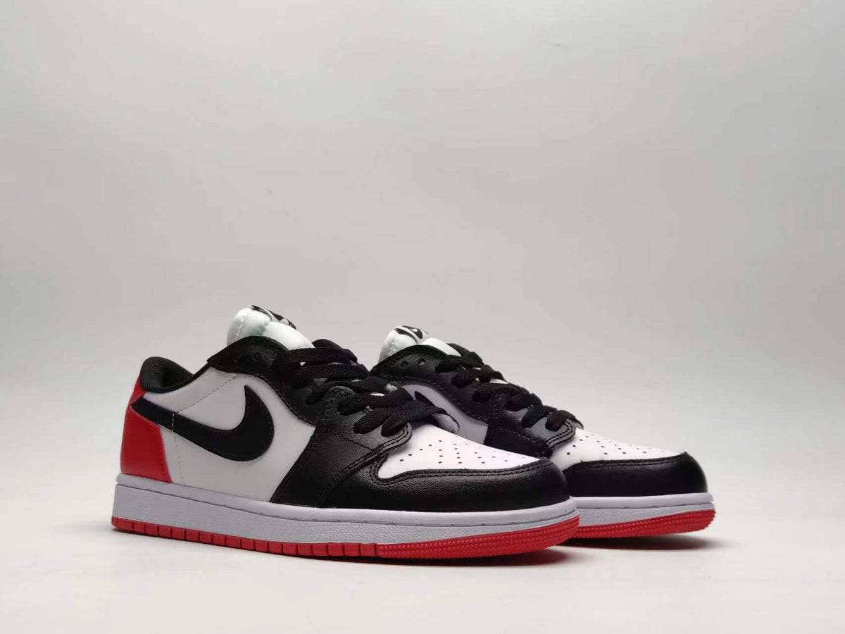 Low Top Sneakers, White Black Colorway, Lace Up Design, Casual Gift for Sneaker Fans